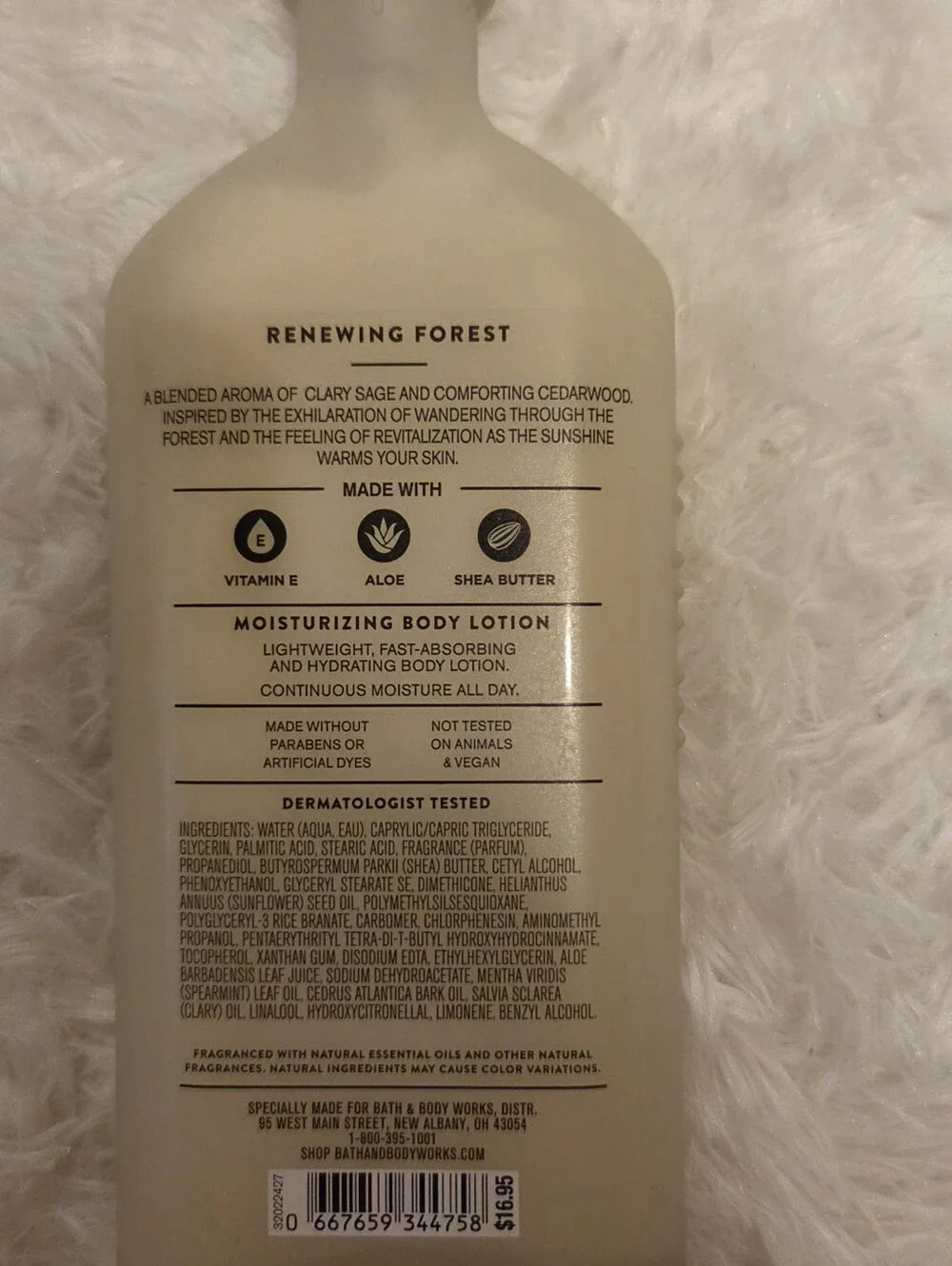 Bath & Body Works Renewing Forest Body Lotion